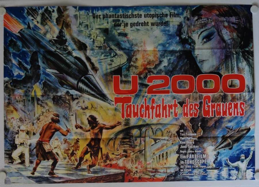 U 2000 Tauchfahrt des Grauens originales deutsches A0-Filmplakat